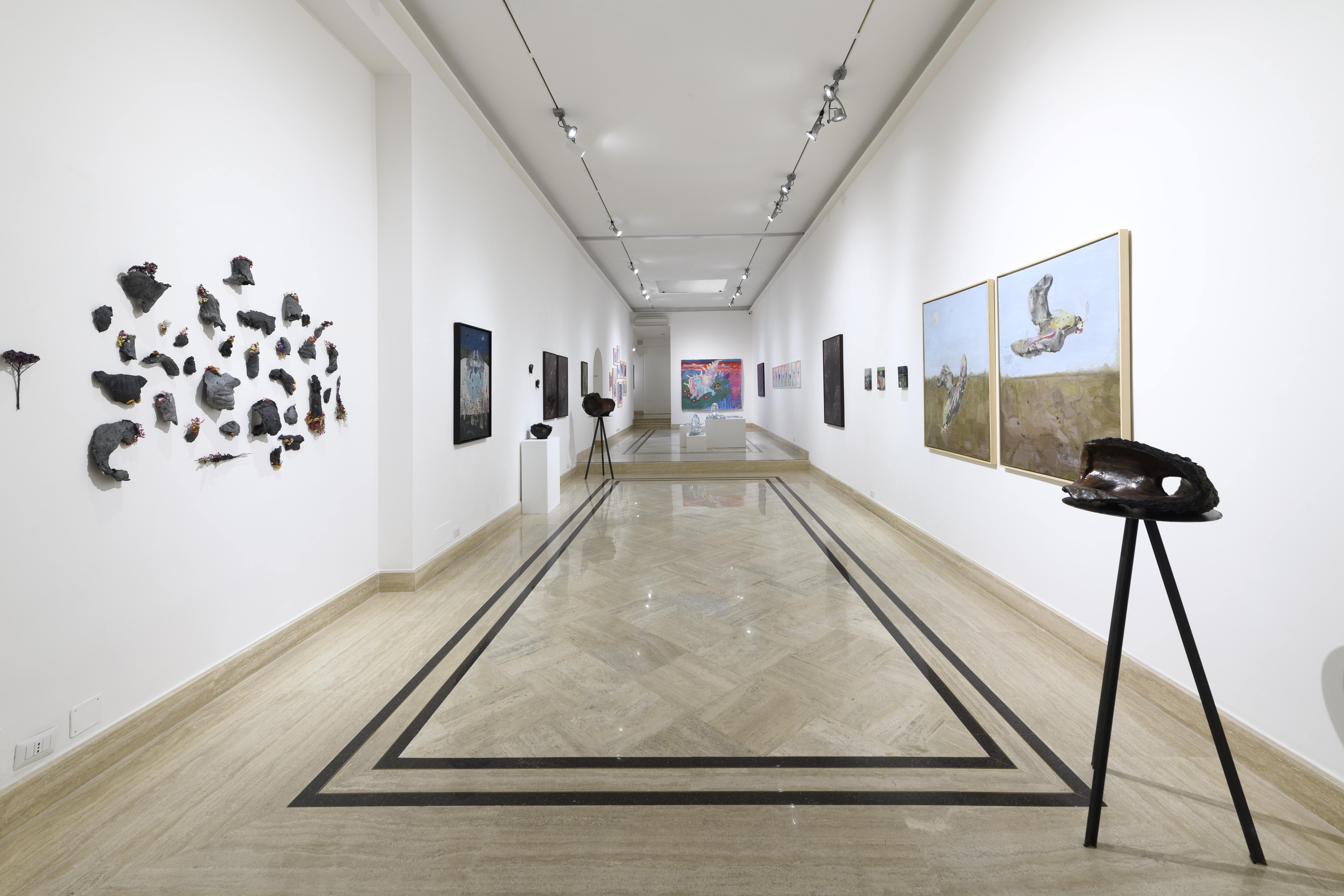 Installation view, Richard Saltoun Gallery Rome, 2025. ©Giorgio Benni