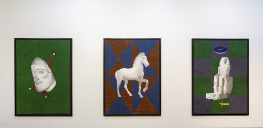 Felice Levini, tentativi di progettare il caos: la mostra al Mattatoio di Roma Felice Levini, Progettare il Caos, veduta della mostra,