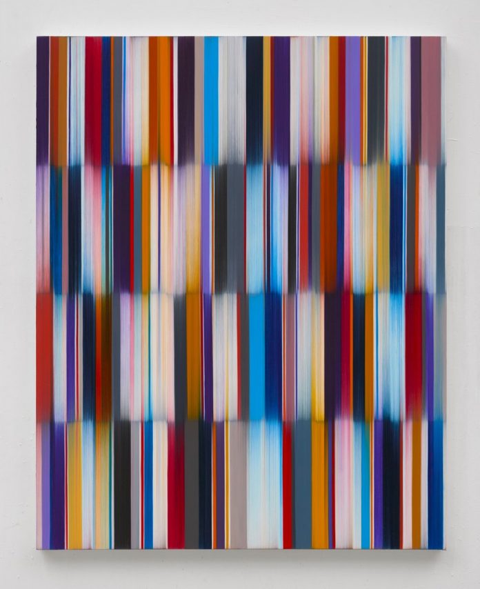 Mark Francis, Sound Synthesis, 2024 oil on canvas, 153 x 122 cm