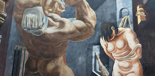 Il murale antifascista di Philip Guston e Reuben Kadish risorge in Messico Philip Guston e Reuben Kadish, Struggle Against Terrorism, 1934, Morelia