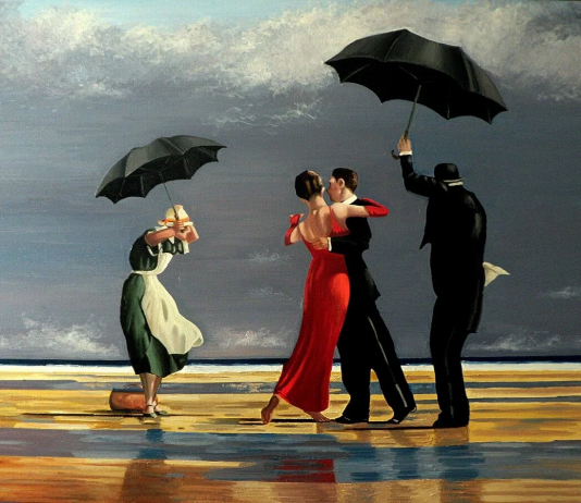 Jack Vettriano, piacere visivo in mostra a Palazzo Pallavicini di Bologna Jack Vettriano, The Singing Butler