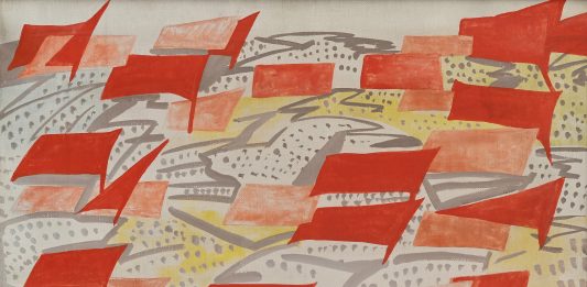 Giulio Turcato, pittura come spazio di libertà: la mostra alla Galleria Lombardi di Roma Comizio, 1948 olio su tela, 50x70 cm Courtesy Galleria Lombardi