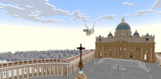 Peter is Here: la Basilica di San Pietro diventa un videogioco Minecraft minecraft san pietro