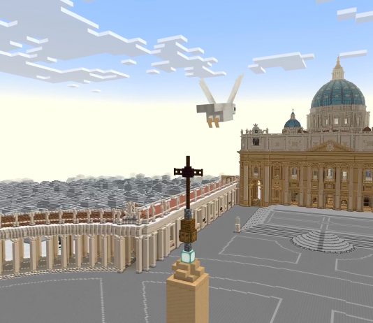 Peter is Here: la Basilica di San Pietro diventa un videogioco Minecraft minecraft san pietro
