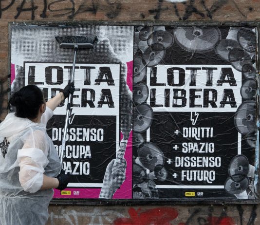 LOTTA LIBERA: un’azione di arte pubblica a Bologna contro il Ddl Sicurezza Azione arte pubblica a Bologna
