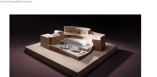 Un nuovo futuro per il Teatro Romano di Brescia, firmato David Chipperfield DCA David Chipperfield Architects, Teatro Romano di Brescia, Foto Modello Laterale, credits Alberto Parise