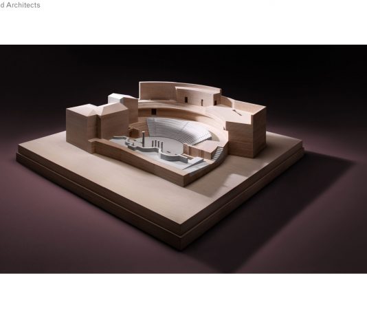 Un nuovo futuro per il Teatro Romano di Brescia, firmato David Chipperfield DCA David Chipperfield Architects, Teatro Romano di Brescia, Foto Modello Laterale, credits Alberto Parise