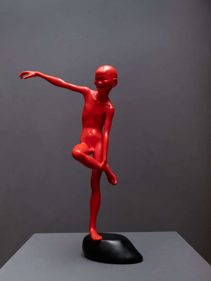 Chen Wenling_Games_ bronze car painted_60x38x22cm_edition 20