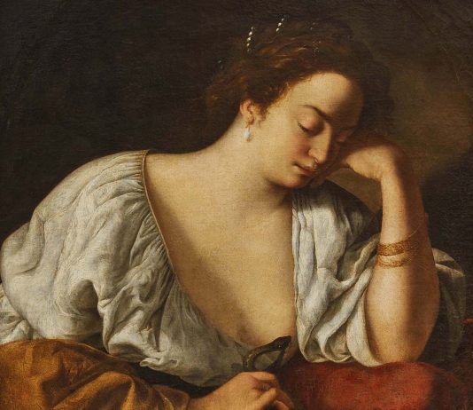 Bella e malinconica: oltre mezzo milione per la Cleopatra di Pandolfini cleopatra Gentileschi pandolfini