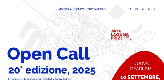 ARTE LAGUNA PRIZE PROROGA LA FINE DELLE ISCRIZIONI AL 10 SETTEMBRE 2025