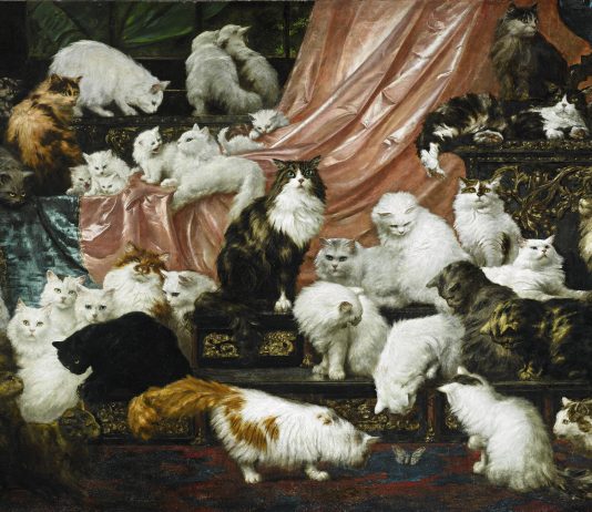 Una milionaria e 42 gatti: storia del quadro felino più importante al mondo