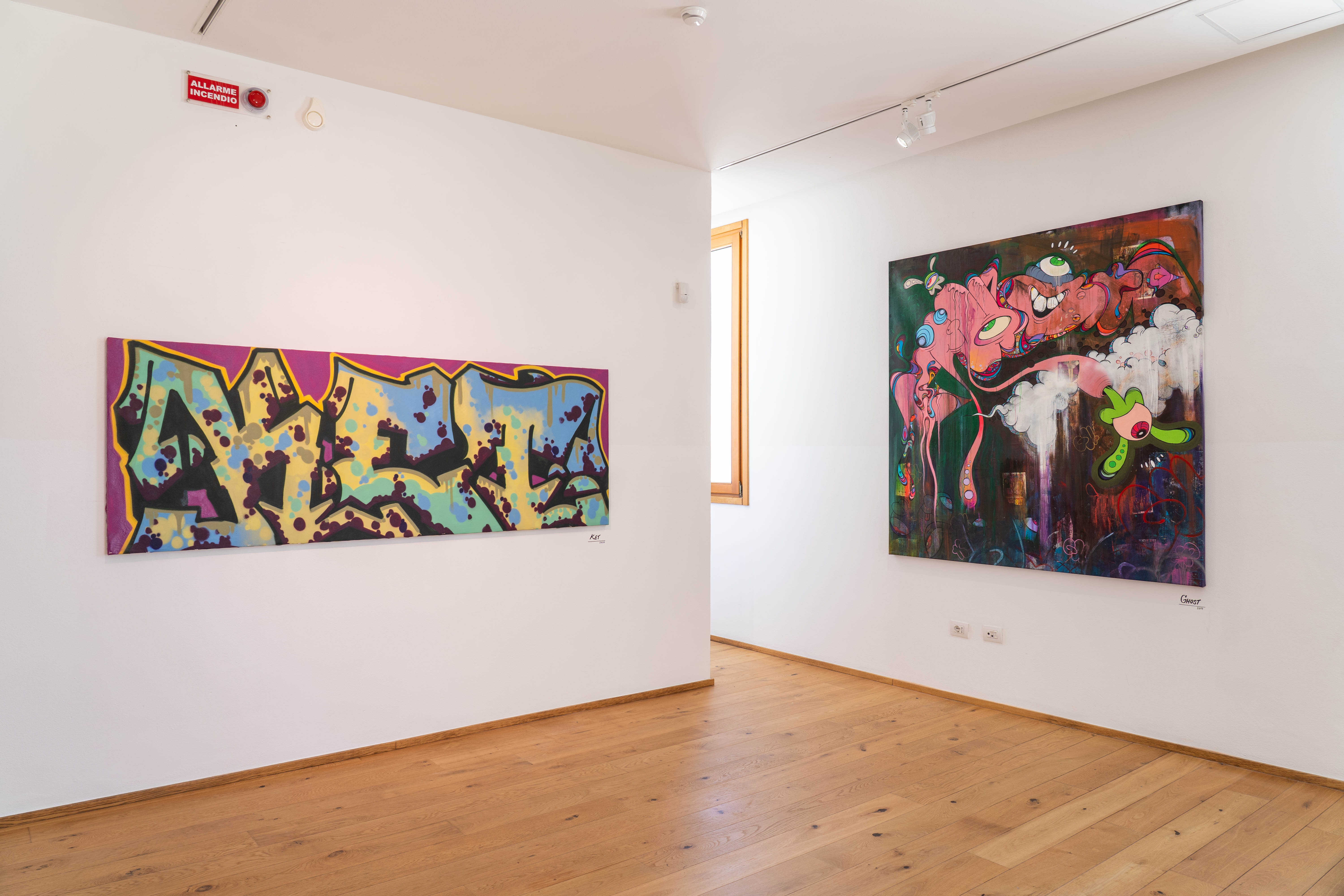 HOPE AROUND. New York Graffiti, veduta della mostra, Foro Boario, Oristano, 2025, Ph. Francesco de Faver