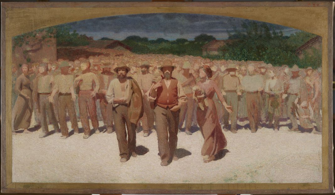 IL GIOVANE PELLIZZA. ACCADEMIE, MAESTRI E PRIME ESPERIENZE: 1883-1890https://www.exibart.com/repository/media/2025/09/02_-Giuseppe-Pellizza-da-Volpedo_Il-cammino-dei-lavoratori-1898-1899-1-1068x623.jpg
