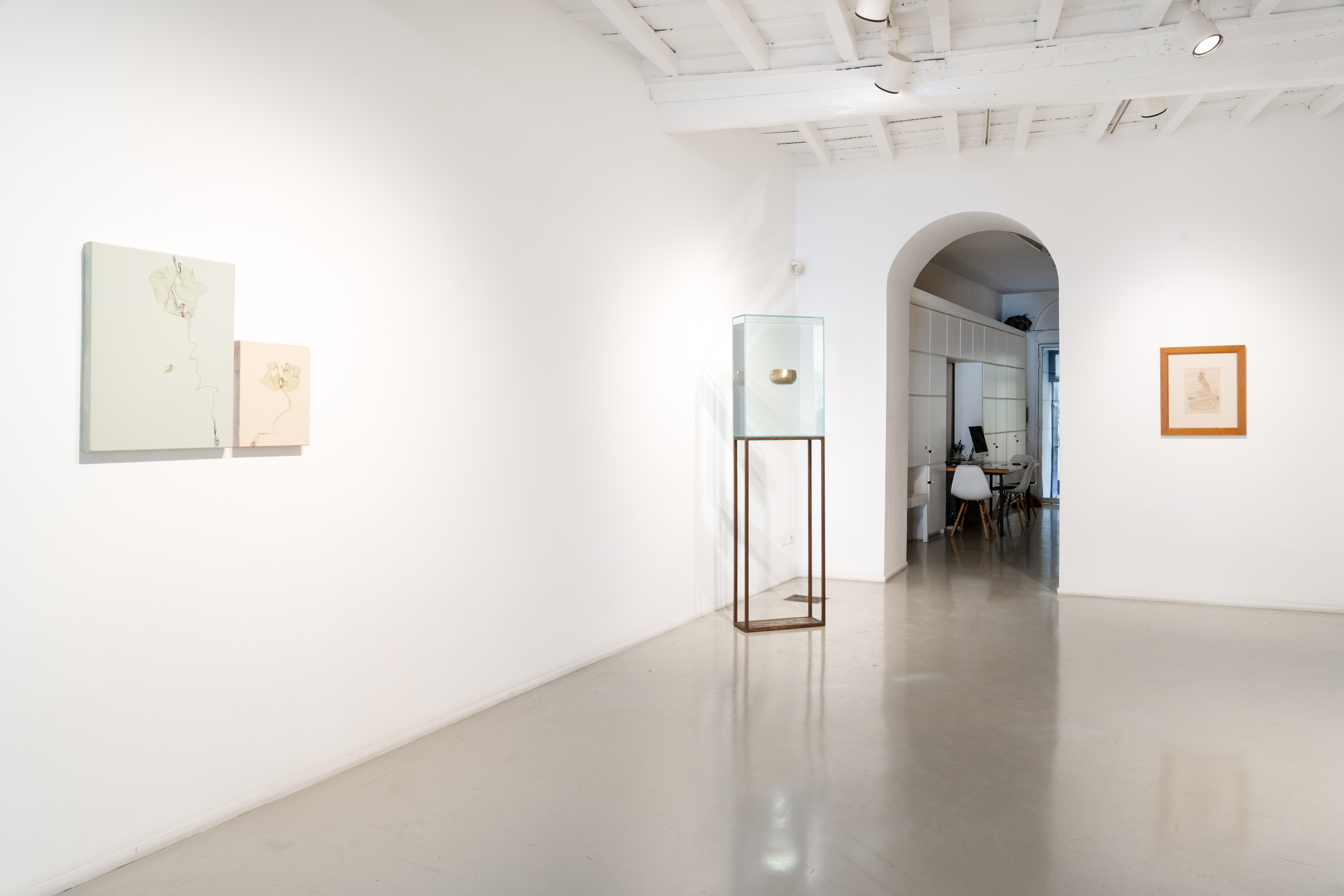 La tempesta nel bicchiere, veduta della mostra, galleria Francesca Antonini Arte Contemporanea, veduta della mostra, Roma, 2025