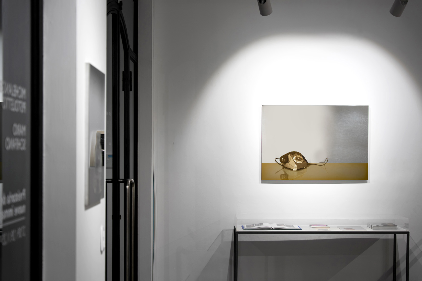 Michelangelo Pistoletto / Mario Schifano. Preistoria delle nuove immagini, veduta della mostra, Sangallo Fine Art, Vasto, 2025