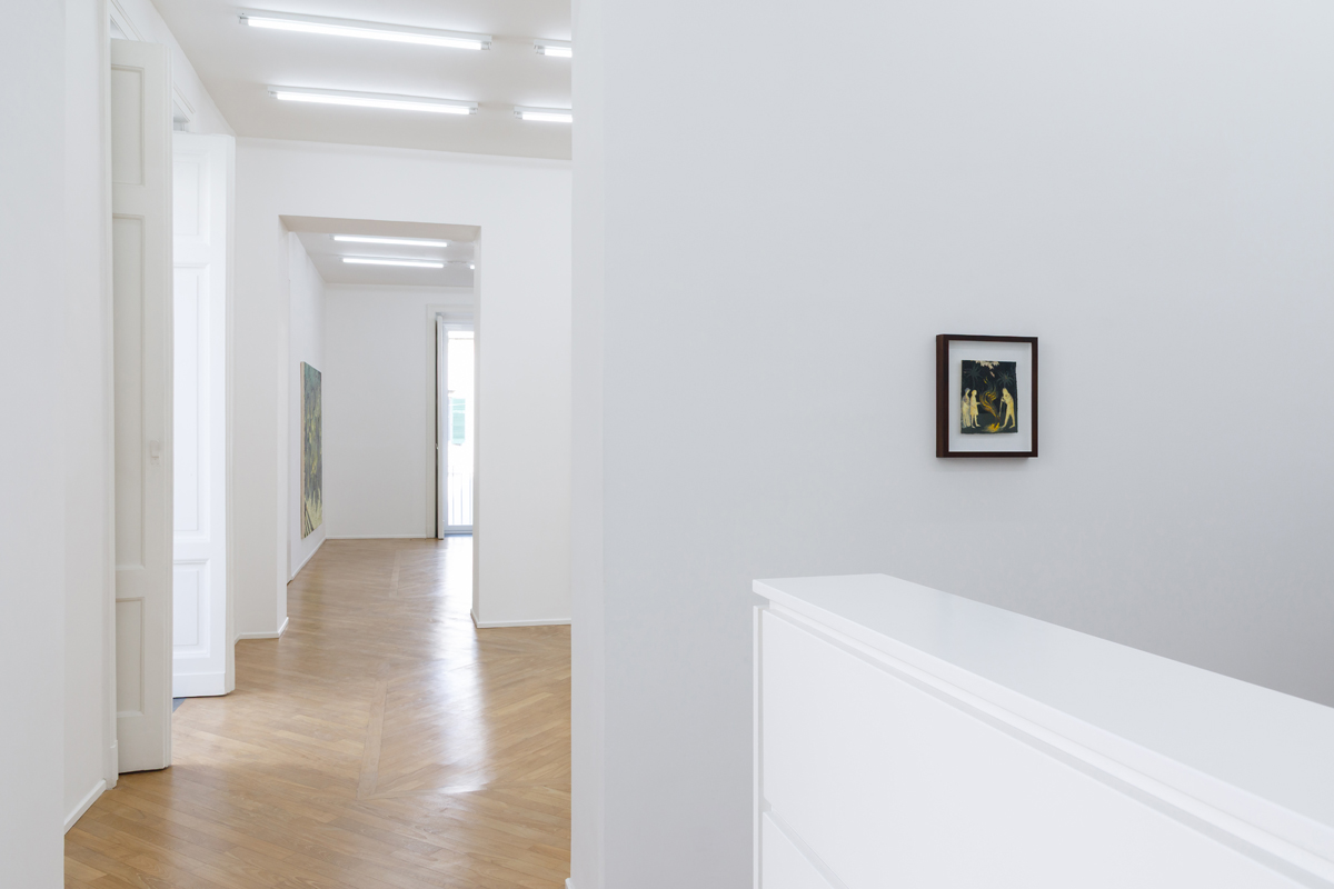 Luca Ceccherini, Il coltello nel noce, veduta della mostra presso Galleria Umberto Di Marino, Napoli, IT photo Danilo Donzelli