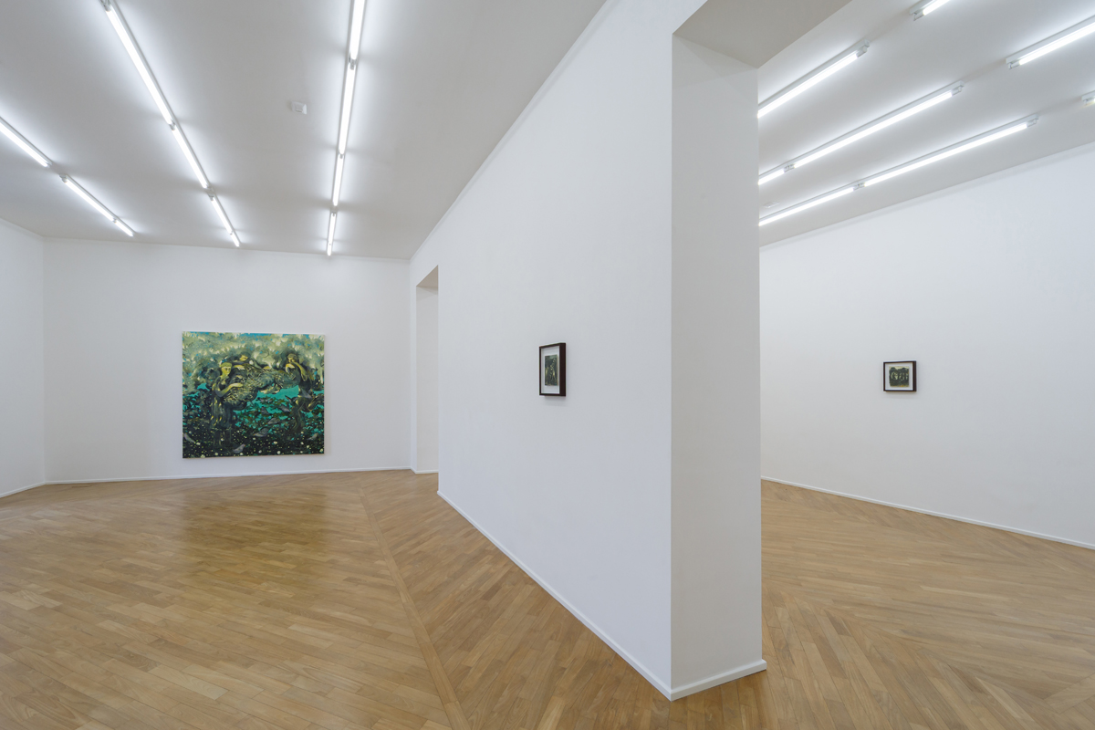 Luca Ceccherini, Il coltello nel noce, veduta della mostra presso Galleria Umberto Di Marino, Napoli, photo Danilo Donzelli