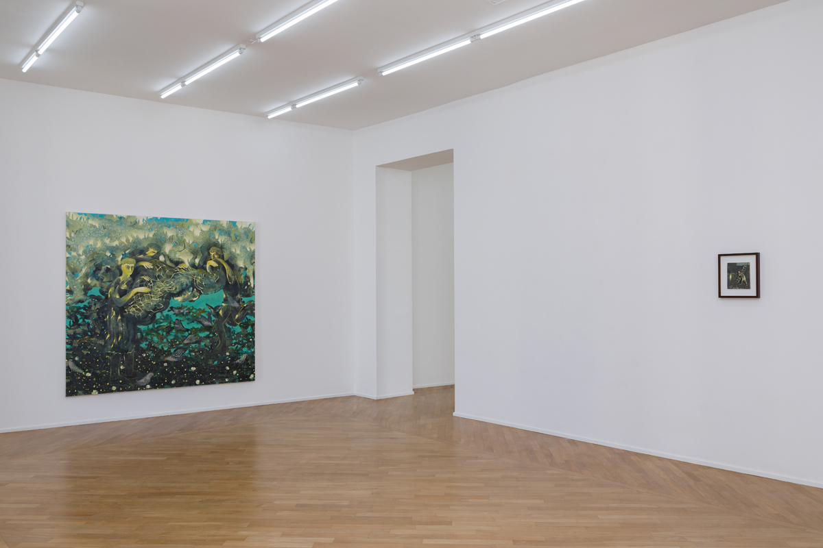 Luca Ceccherini, Il coltello nel noce, veduta della mostra presso Galleria Umberto Di Marino, Napoli, photo Danilo Donzelli