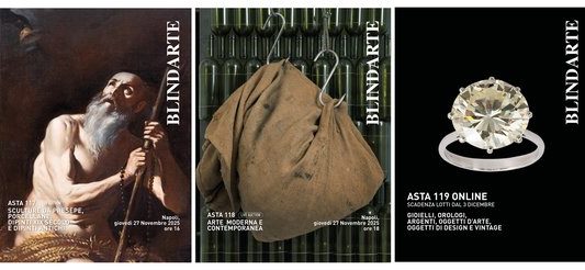 BLINDARTE ASTE 27 NOVEMBRE 2025 CATALOGHI ONLINE ESPOSIZIONI APERTE A NAPOLI E MILANO