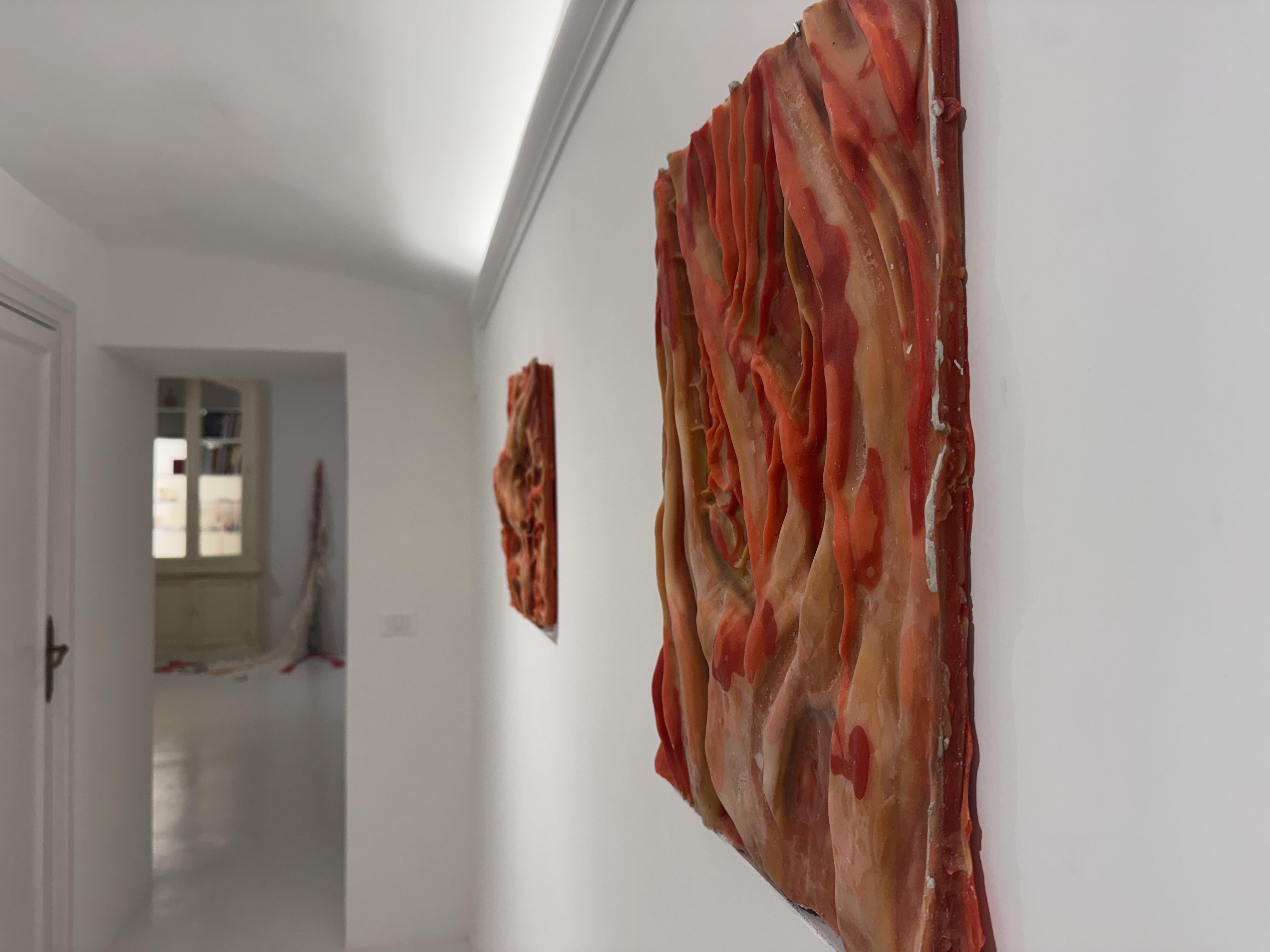 Agnes Questionmark, Chimera Mostruosa, veduta della mostra. Credit: Pietro Costa, WHITESPACE Projects / Napoli, 2025