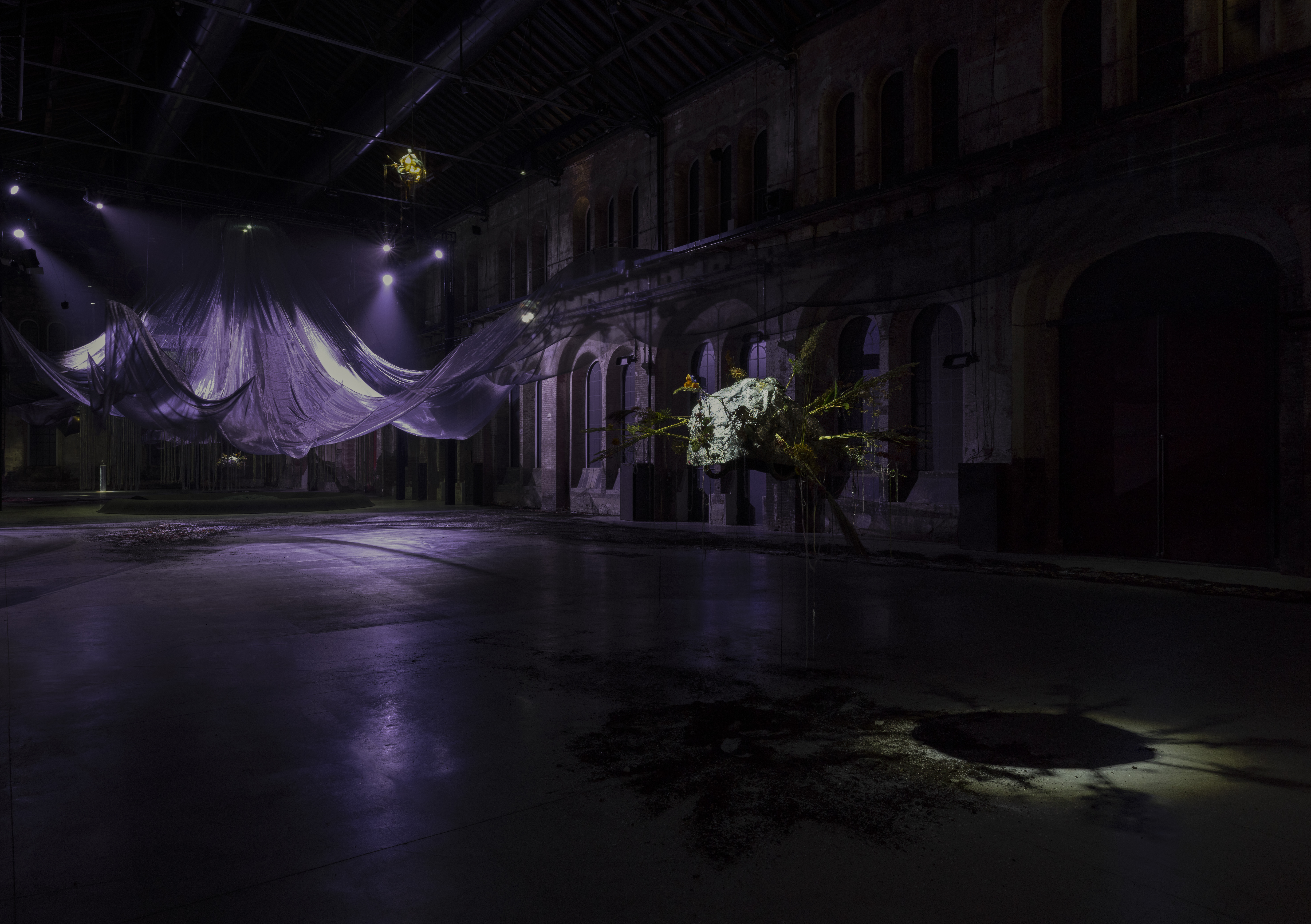 Laure Prouvost, We Felt a Star Dying, veduta della mostra, OGR, Torino, 2025-2026