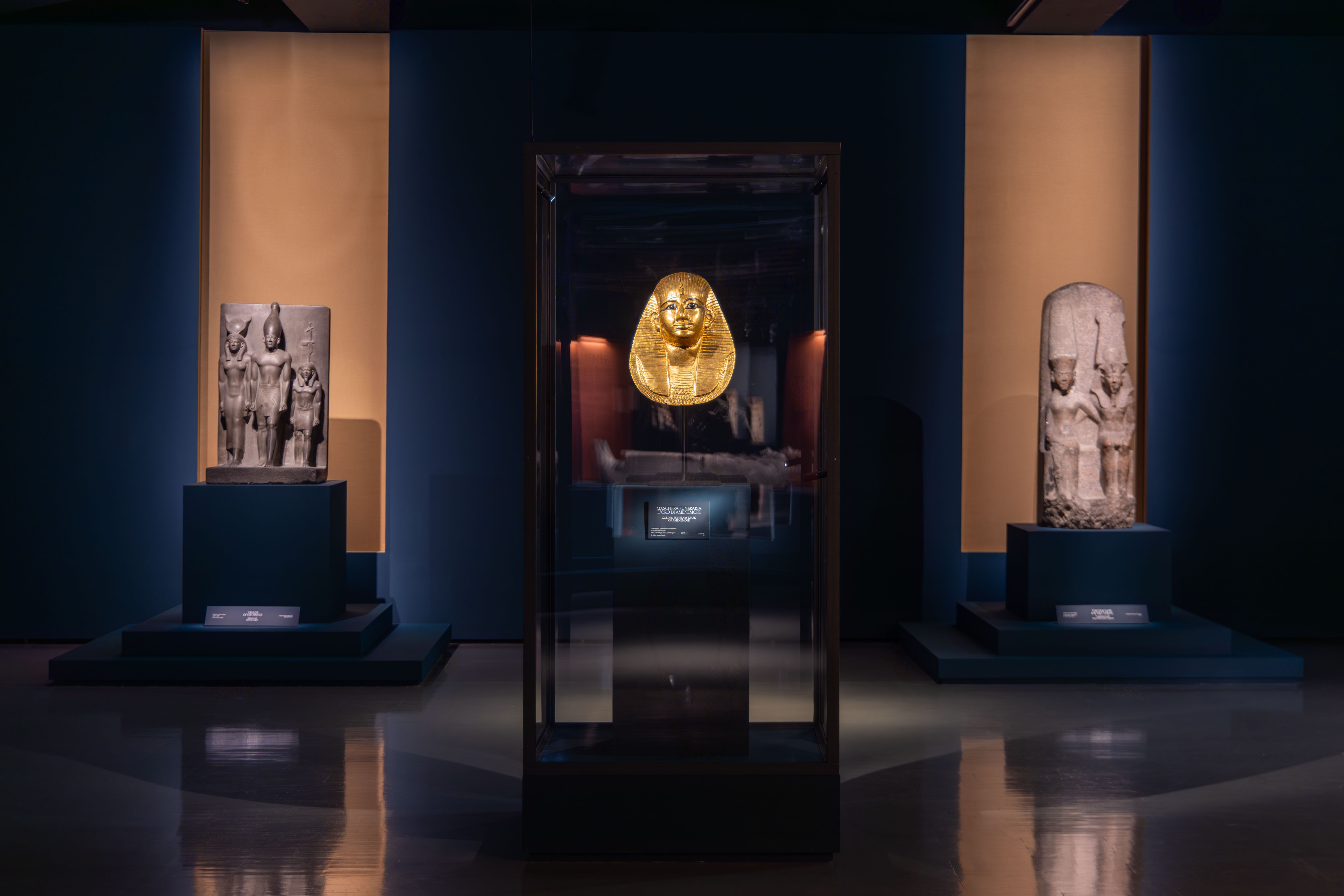 Tesori dei Faraoni, veduta della mostra, Scuderie del Quirinale, ph. Monkeys Video Lab