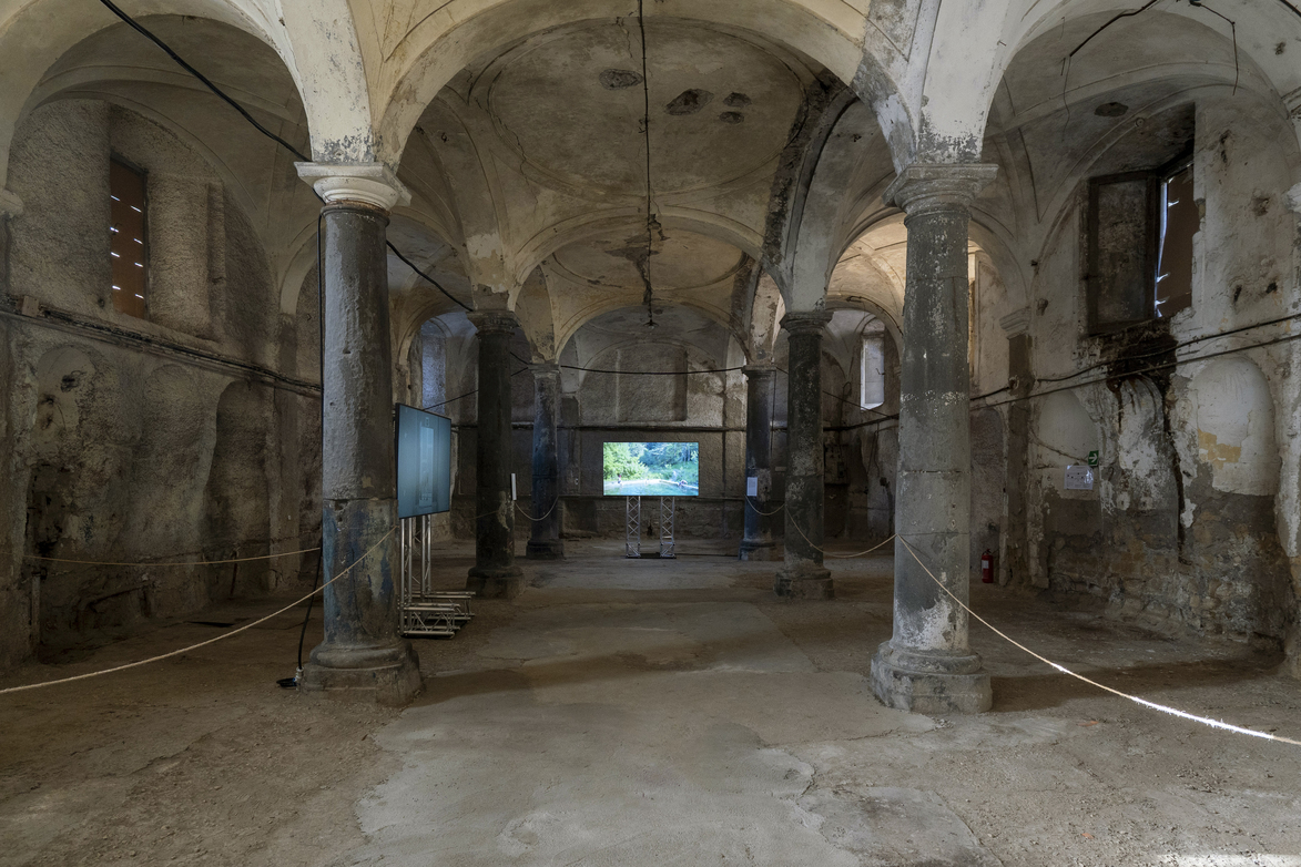 Veduta della mostra, Napoli, altrove, a cura di Sonia Belfiore, Villa dei Pignatelli Monteleone, Napoli, 2025. Ph (c) Emanuele Mancuso, courtesy Attiva Cultural Projects