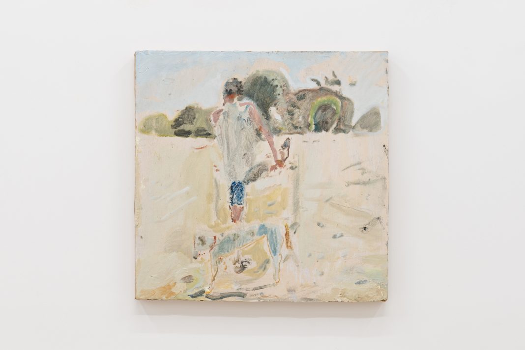 10 – Giulio Catelli, Ragazzo che si stira una gamba, olio su tela, 30x30cm, 2024, Courtesy Richter Fine Art, Roma, Ph. Credit Eleonora Cerri Pecorella