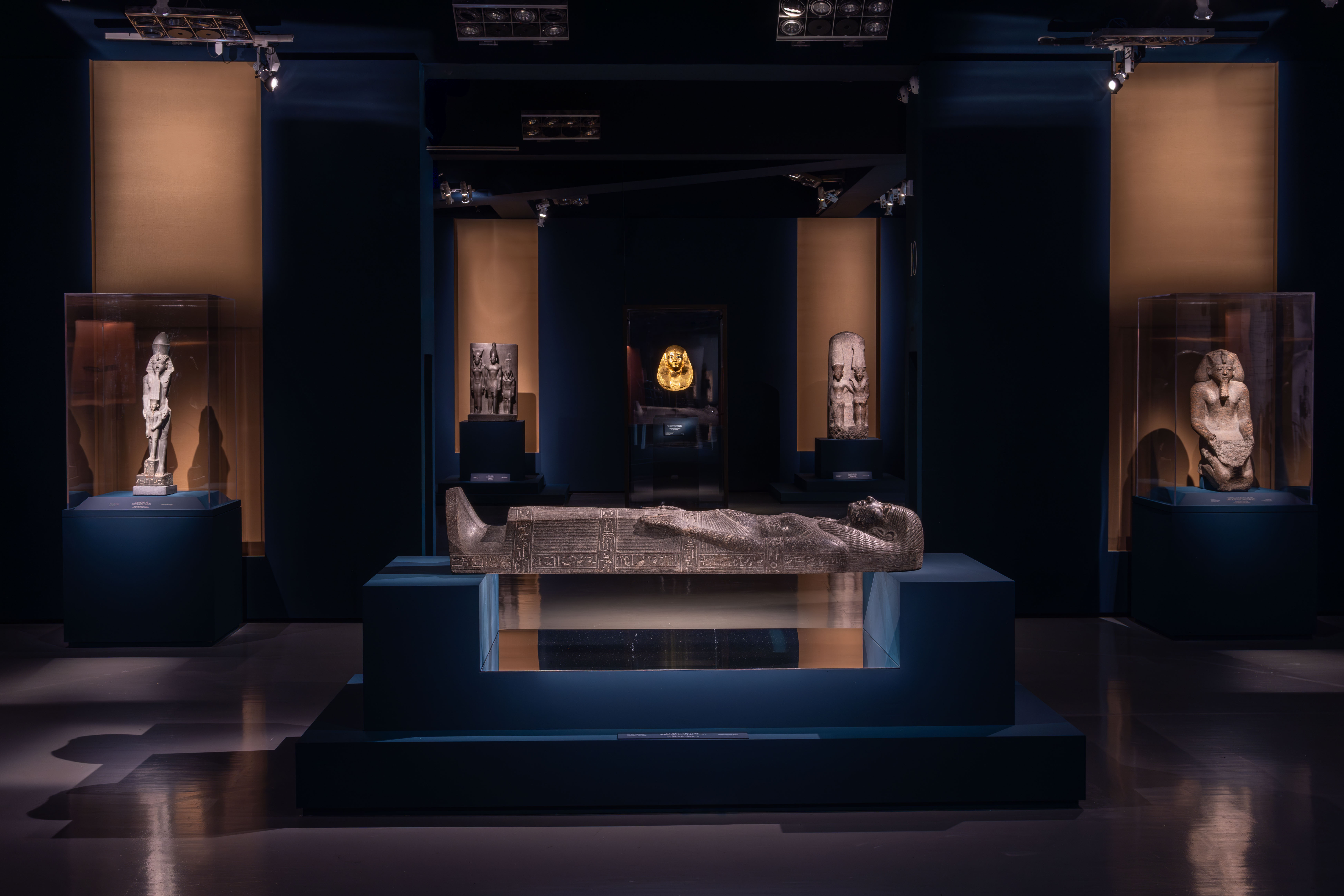 Tesori dei Faraoni, veduta della mostra, Scuderie del Quirinale, ph. Monkeys Video Lab