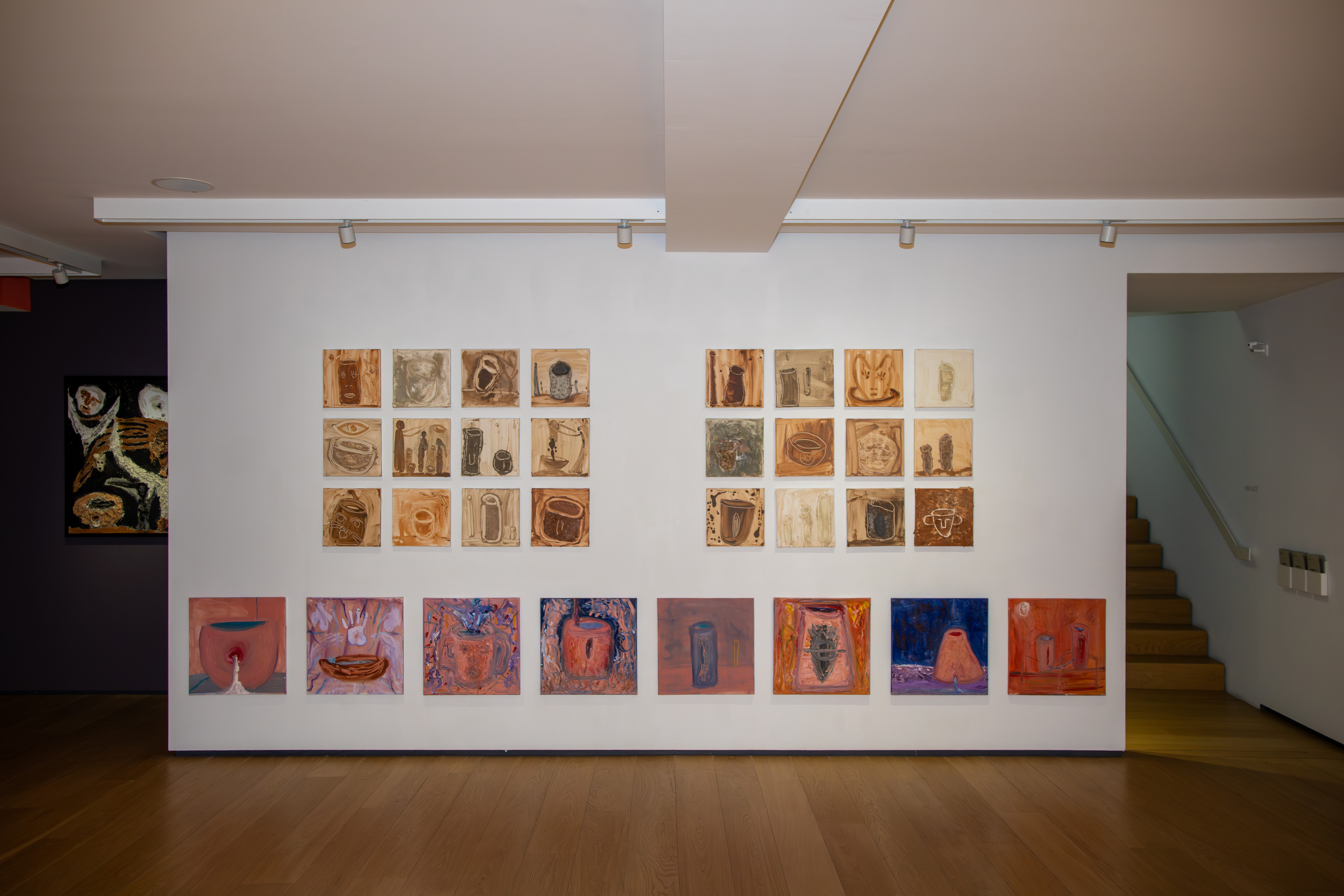 Yuval Avital, Con l'argilla dei nostri corpi, veduta della mostra, BUILDING TERZO PIANO, Milano, 2025, ph. Tatiana Russi Soto