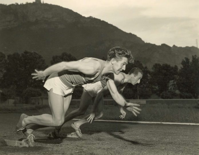 2.Fratelli Pedrotti_Corsa allo stadio Briamasco, Trento_1940-55_AFSP 196823