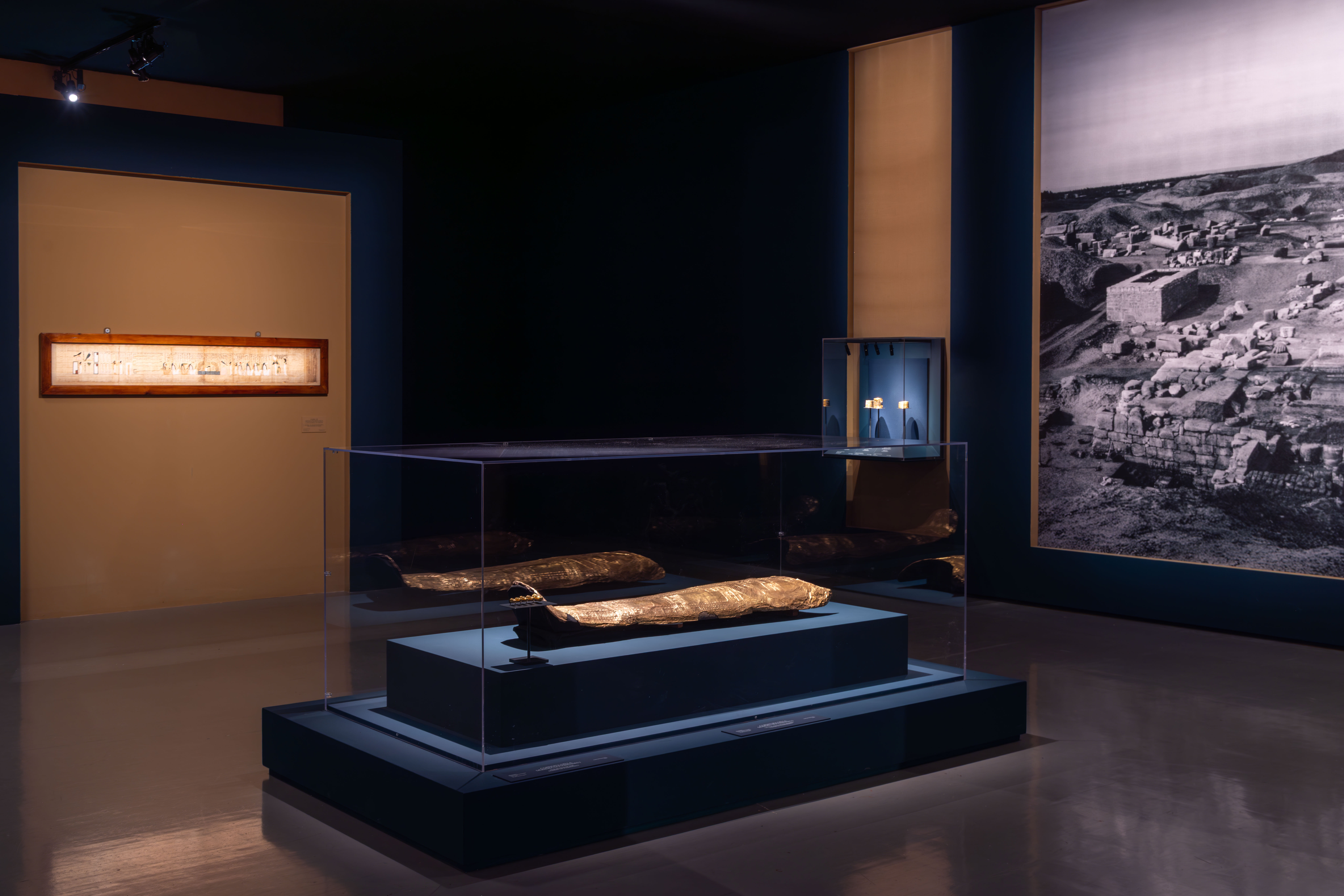 Tesori dei Faraoni, veduta della mostra, Scuderie del Quirinale, ph. Monkeys Video Lab