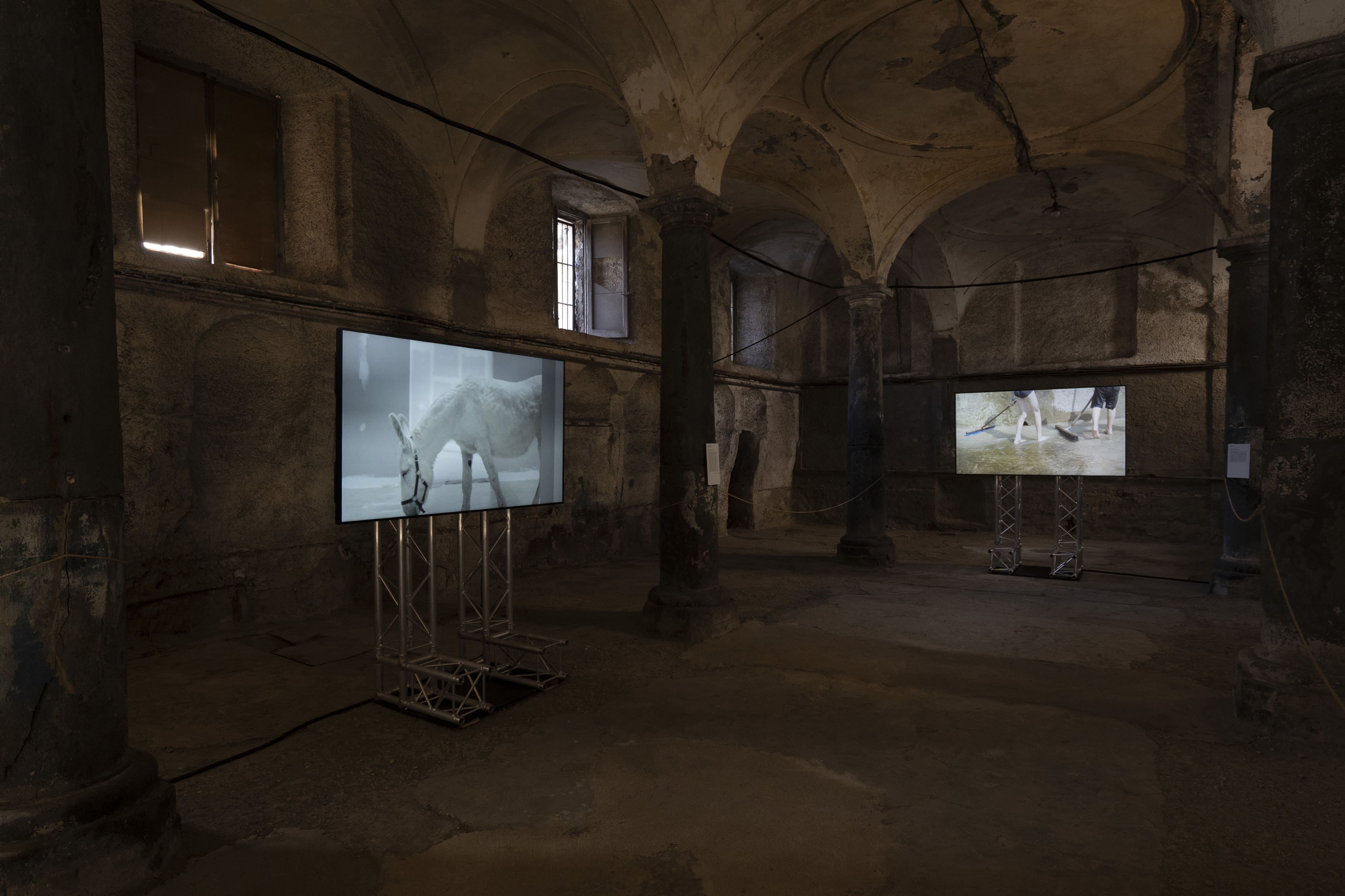 Veduta della mostra, Napoli, altrove, a cura di Sonia Belfiore, Villa dei Pignatelli Monteleone, Napoli, 2025. Ph (c) Emanuele Mancuso, courtesy Attiva Cultural Projects