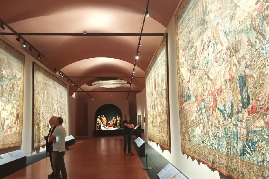 Pavia 1525: le arti nel Rinascimento e gli arazzi della Battaglia, veduta della mostra, Musei Civici del Castello Visconteo, Pavia