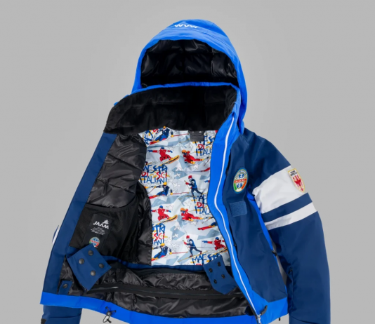Sulle piste da sci, con le giacche d’artista personalizzate da Ugo Nespolo giacche ugo nespolo
