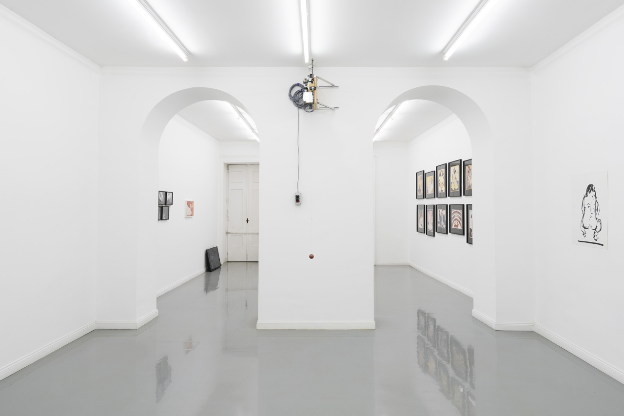 Rise and Fall, 2025, veduta della mostra, Galleria Fonti, Napoli. Ph. Amedeo Benestante