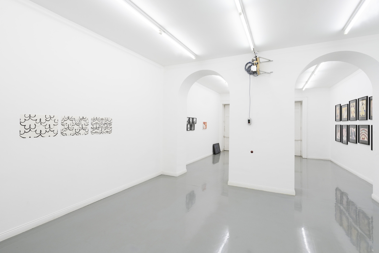 Rise and Fall, 2025, veduta della mostra, Galleria Fonti, Napoli. Ph. Amedeo Benestante