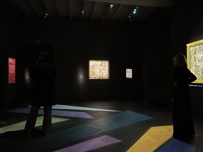Giacomo Balla, un universo di luce, veduta della mostra, Palazzo del Governatore, Parma, Ph. Marco Vasini