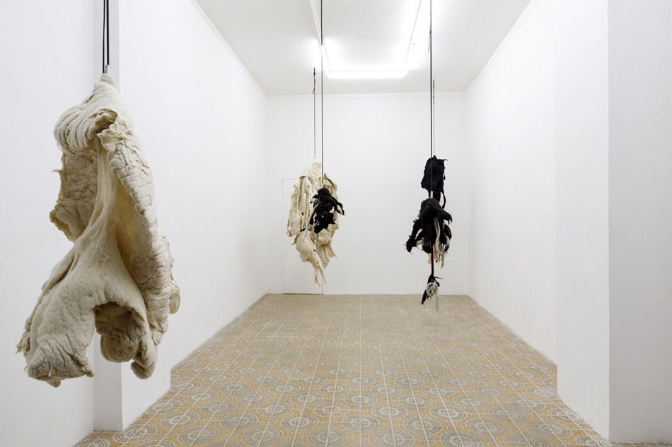 Hella Gerlach, COLLAGEN, 2026, veduta della mostra, Acappella, Napoli