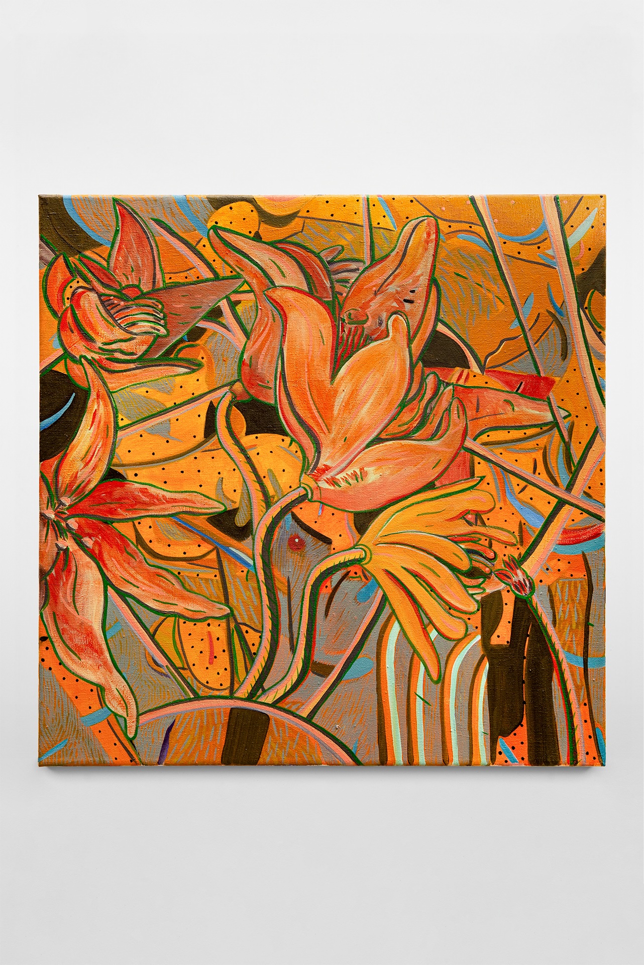 Giulia Mangoni, Tangerina, 2026. Oil on linen (50x50cm).