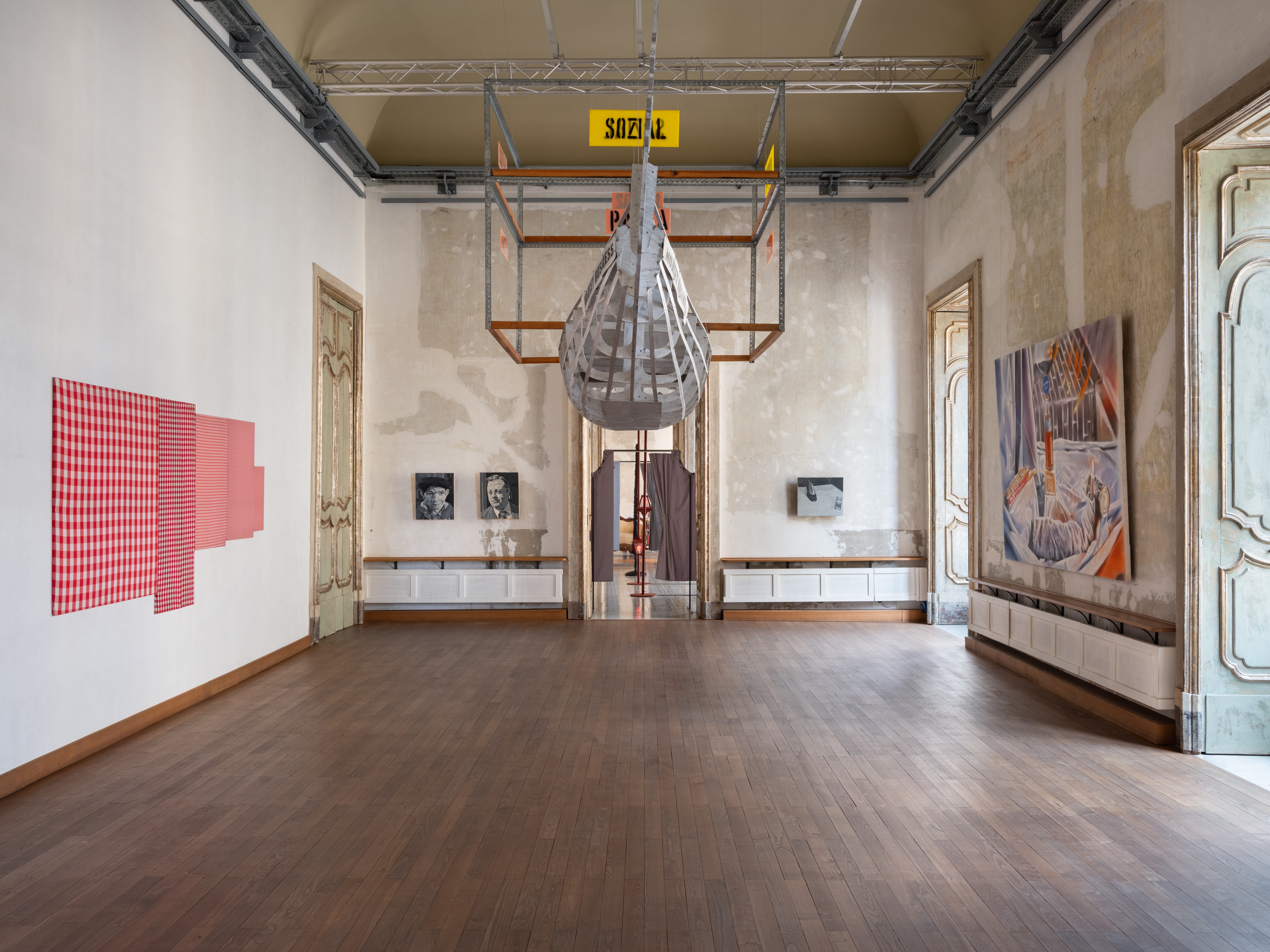 Kippenberger, Per Pasta ad Astra, veduta della mostra, Zweigstelle Capitain, Napoli, 2026