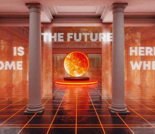 L’algoritmo diventa oracolo nell’installazione di Numero Cromatico a Milano Numero Cromatico, Y.O.U. Your Own Universe, veduta dell'installazione, Glo for Art, Milano