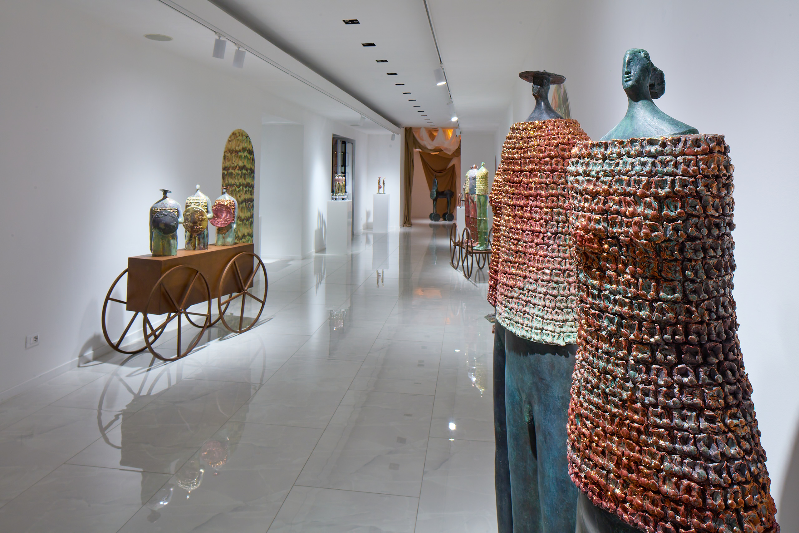 Paolo Staccioli, Archeologia della forma, veduta della mostra, SimonBart Gallery, Bologna, 2026