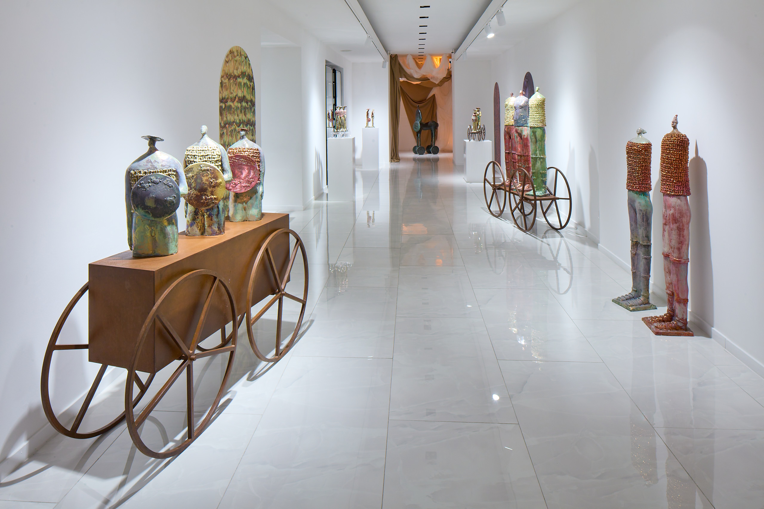 Paolo Staccioli, Archeologia della forma, veduta della mostra, SimonBart Gallery, Bologna, 2026