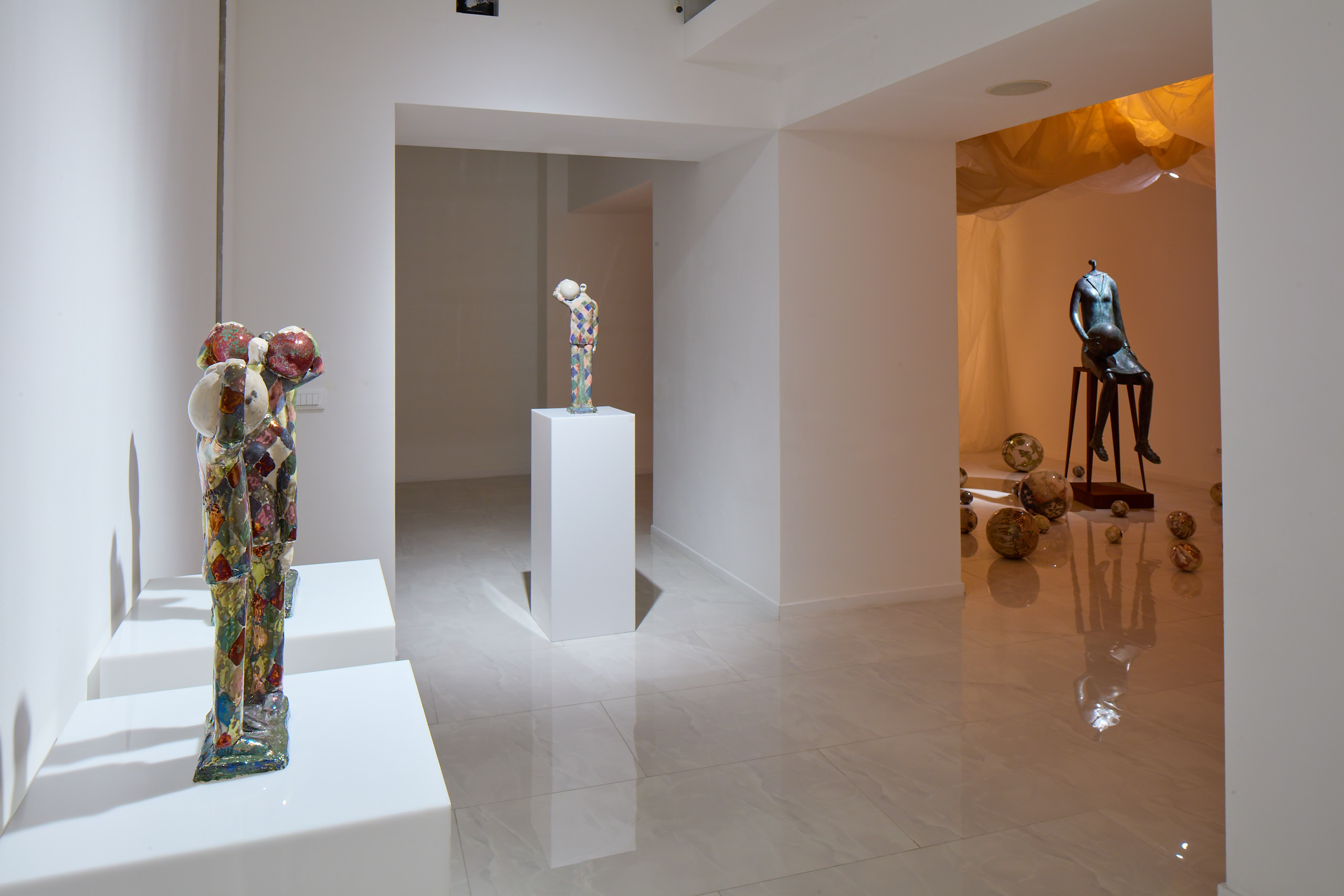 Paolo Staccioli, Archeologia della forma, veduta della mostra, SimonBart Gallery, Bologna, 2026