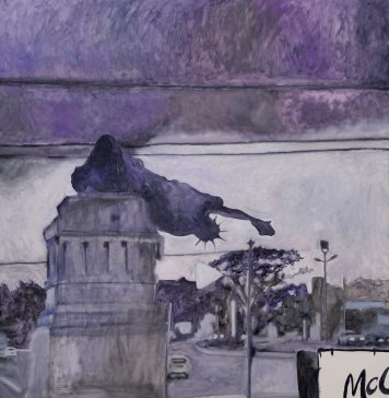 Andrea Mirabelli porta in pittura il collasso dei simboli politici