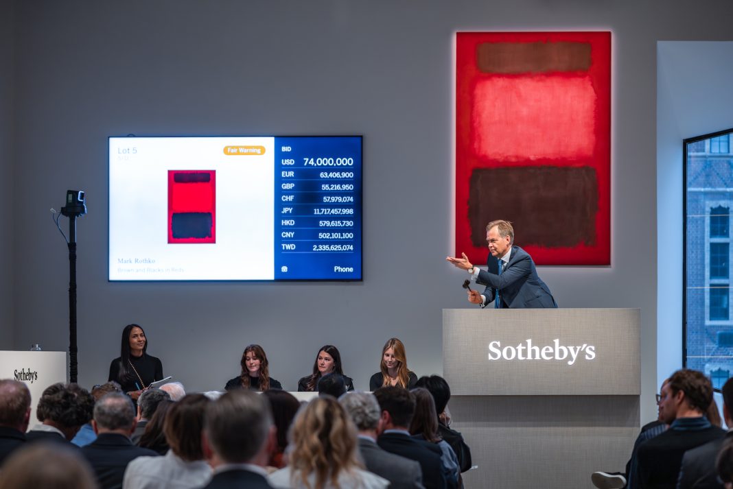rothko ny rothko rosso sotheby's asta