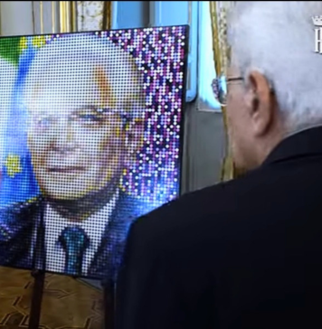 L’avanguardia del Pop Pointillism di MaMà Dots arriva al Quirinale, con il ritratto di Mattarella