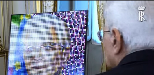 L’avanguardia del Pop Pointillism di MaMà Dots arriva al Quirinale, con il ritratto di Mattarella MaMà Dots