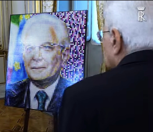 Il Pop Pointillism di MaMà Dots arriva al Quirinale, con il ritratto di Mattarella MaMà Dots